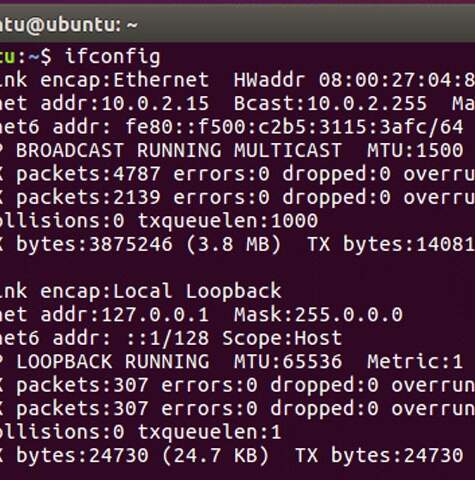 Ubuntu network ayarları