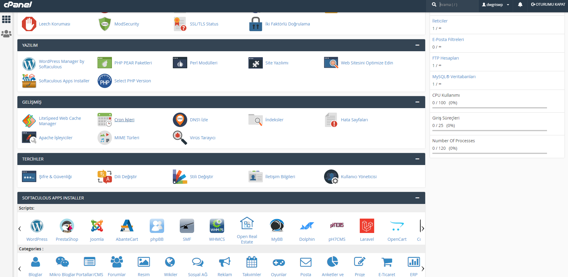 cpanel cron job ekleme