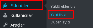 Wordpress eklenti y&uuml;kleme